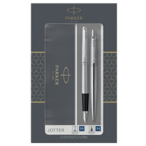 GIFT SET DUO JOTTER STAINLESS STEEL CT SFERA+STILOGRAFICA M PARKER COD. 2093258