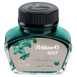 INCHIOSTRO STILOGRAFICO PELIKAN 4001 30ML VERDE SCURO COD. 400142562