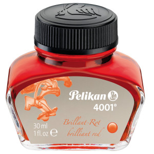 INCHIOSTRO STILOGRAFICO PELIKAN 4001 30ML ROSSO COD. 400142565