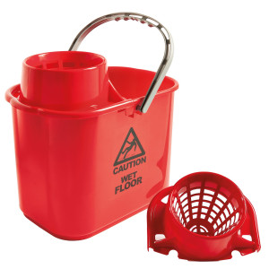 SECCHIO CON STRIZZATORE ESTERNO POLAR 15L ROSSO PERFETTOFACTORY COD. 26546