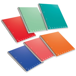 MAXIQUADERNO A4 SPIRALATO C/FORI 80GR 100FG 1RIGO MONOCROMO PIGNA COD. 02000031R CONFEZIONE DA 5