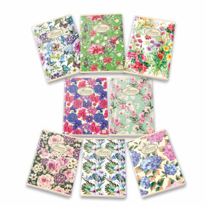 QUADERNO A5 40FG+2 80GR 1RIGO NATURE FLOWERS PIGNA COD. 02088351R CONFEZIONE DA 10
