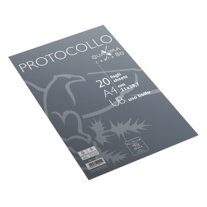 FOGLI PROTOCOLLO A4 USO BOLLO 20FG 80GR PIGNA COD. 0232264UB