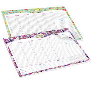 DESK PLANNER DA SCRIVANIA 42X29,5CM NATURE FLOWERS PIGNA COD. 023266400 CONFEZIONE DA 2