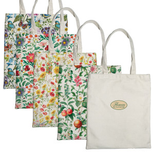 SHOPPER NATURE FLOWERS IN ECO COTONE 42X38,5CM FANTASIE ASSORTITE PIGNA COD. 0233105 CONFEZIONE DA 12