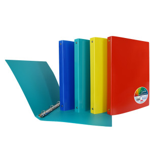 RACCOGLITORE GARDA  22 X 30 CM  4 ANELLI TONDI 16 MM  PP  COLORI ASSORTITI  PLAS COD. P0361790 CONFEZIONE DA 12