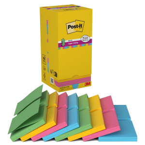 VALUE PACK 16 BLOCCO 90FG POST-ITÂ® SUPER STICKY Z-NOTES 76X76MM R-330-SS-VP16 COD. 7100234249