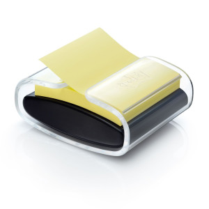 DISPENSER PRO NERO +1 POST-ITÂ® SUPER STICKY Z-NOTES GIALLO CANARY 76X76MM COD. 7100039516