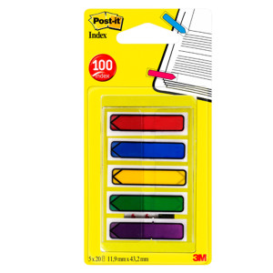 MINISET 100 POST-ITÂ® INDEX 684-4ARR1EU FORMATO FRECCIA COD. 7000038078