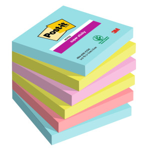 CF. 6PZ 90FOGLIETTI POST-ITÂ® SUPER STICKY 76X76MM 654-6SS-COS COSMIC COD. 7100263206