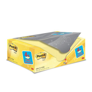 VALUE PACK 16+4 BLOCCO 100FG POST-ITÂ® GIALLO CANARY 76X127MM 72GR 655CY-VP20 COD. 7100172334