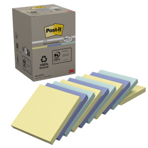 VALUEPACK 10 BLOCCHI 100FG POST-ITÂ® CARTA RICIC.COLORI PASTEL 76X76MM 654-RCP10 COD. 7100172343