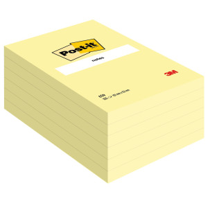 BLOCCO 100FG POST-ITÂ® GIALLO CANARY 102X152MM 659 COD. 7100172752 CONFEZIONE DA 6