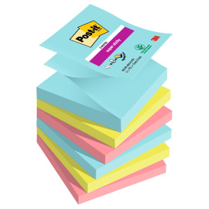 CF. 6PZ BLOCCO 90FOGLIETTI POST-ITÂ® SUPER STICKY Z-NOTES 76X76MM R330-6SS-COS COD. 7100263209