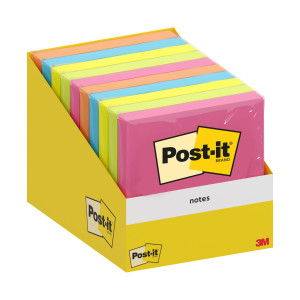 CF.10 BLOCCHETTI C/FILM 100FG POST-ITÂ® NOTES 6820-COL-W10 76X76MM COLORI ASS. COD. 7100317840