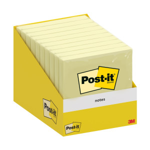 CF. 10 BLOCCHETTI C/FILM 100FG POST-ITÂ® NOTES 6820-CY-W10 76X76MM GIALLO CANARY COD. 7100317841