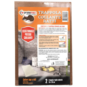 BLISTER 2 TAVOLE COLLANTI PER RATTI PROTEMAX COD. PROTE058