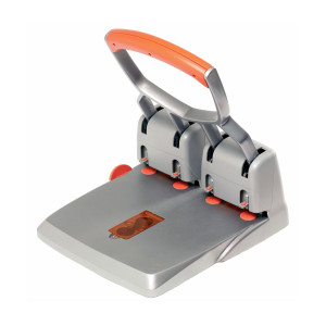 PERFORATORE 4 FORI PASSO 80 MAX 150FG RAPID HDC150/4 GRIGIO/ARANCIO COD. 23223100