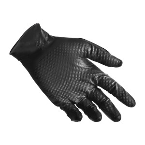 CONF 50 GUANTI IN NITRILE N85B NERO TG M ULTRA RESISTENTI REFLEXX COD. N85B/M(8)