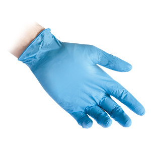 CONF 100 GUANTI IN NITRILE R72 TAGLIA M AZZURRI FOODLINE REFLEXX COD. R72/M8)