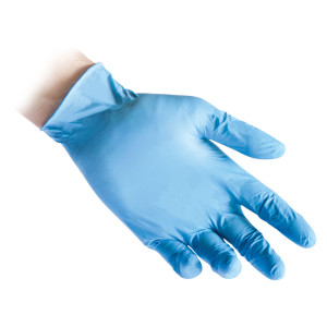 CONF 100 GUANTI IN NITRILE R77100 TAGLIA M AZZURRI REFLEXX COD. R77100/M(8)