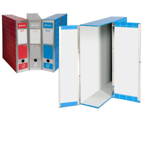SCATOLA ARCHIVIO BOX1 BLU 37,5X29,5X9CM COD. RESX101.BL