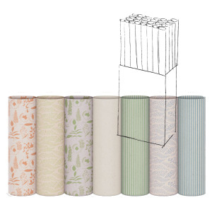ROTOLO CARTA REGALO ERBA 70CMX2MT FANTASIE ASSORTITE SADOCH COD. EB3JGN1 CONFEZIONE DA 50