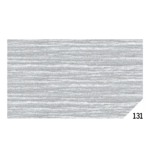 10RT CARTA CRESPA ARGENTO METAL 131 (50X150CM) REX SADOCH COD. KM3X4-131