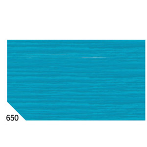 10RT CARTA CRESPA TURCHESE 650 (50X250CM) 48GR/M2 REX SADOCH COD. KR363-650
