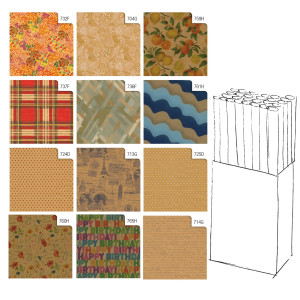 ROTOLO CARTA REGALO KRAFT 70X200CM REX SADOCH COD. N33J1GEN