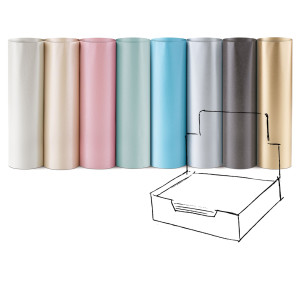 SCATOLA 100FG CARTA REGALO PERLAGE 70X100CM REX SADOCH COD. PE400ASS