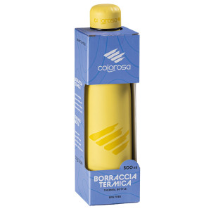 BORRACCIA TERMICA 500ML COLORI ASSORTITI COLOROSA PASTEL RIPLAST COD. 3601BR
