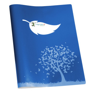 COPRIMAXI COLOROSA GREEN 21X30CM C/TASCHE BLU RIPLAST COD. 3671CG23.FSC CONFEZIONE DA 30