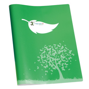 COPRIMAXI COLOROSA GREEN 21X30CM C/TASCHE VERDE RIPLAST COD. 3671CG24.FSC CONFEZIONE DA 30
