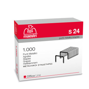 SCATOLA 1000 PUNTI S24 (23/24 IN ACCIAIO RO-MA COD. 1005420