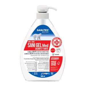 SANI GEL MED IGIENIZZANTE MANI 600ML SANITEC COD. 1035