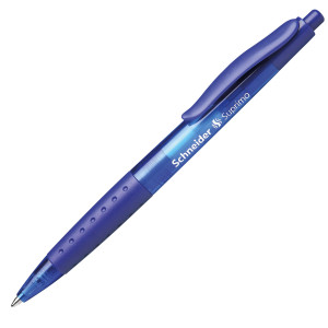 PENNA A SFERA A SCATTO SUPRIMO PUNTA MEDIA BLU SCHNEIDER COD. P135603