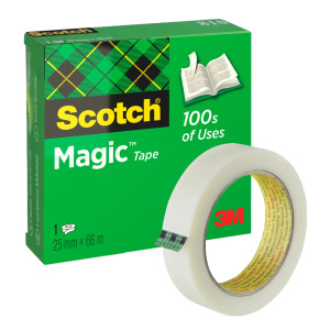 NASTRO ADESIVO SCOTCHÂ® MAGIC 810-2566 25MMX66MT INVISIBILE PERMANENTE COD. 7100027389