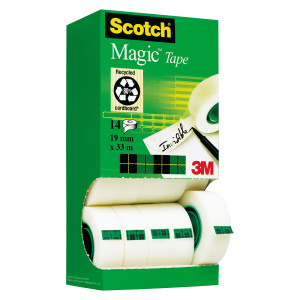 MULTI PACK 12+2 NASTRO ADESIVO SCOTCHÂ® MAGIC 810 19MMX33MT PERMANENTE COD. 7100026965