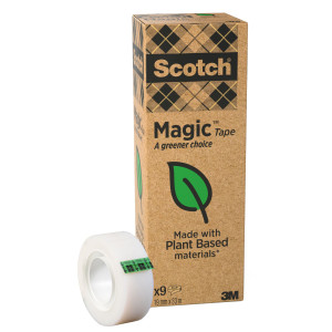 VALUE PACK 9 NASTRO ADESIVO SCOTCHÂ® MAGIC 900 GREEN 19MMX33MT COD. 7100369502