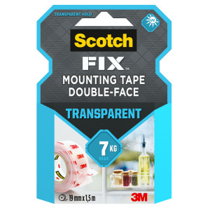 NASTRO BIADESIVO SCOTCH FIX 19MMX1,5MT TRASPARENTE SCOTCHÂ® COD. 7100261816