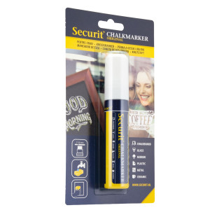BLISTER 1 MARCATORE A GESSO LIQUIDO PUNTA MAXI BIANCO SECURIT COD. BL-SMA720-WT