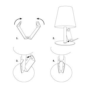 LAMPADA DA TAVOLO WATERPROOF A LED SECURIT COD. LP-BL-TA