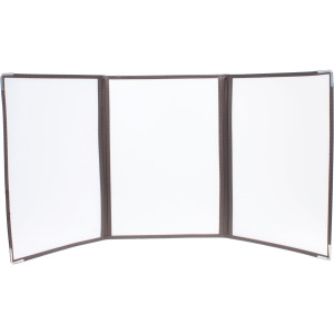 SET 3 PORTA MENU' CRYSTAL BR3 TRIPLO (PER 6 FOGLI A4 COD. MC3-CYA4-BR3