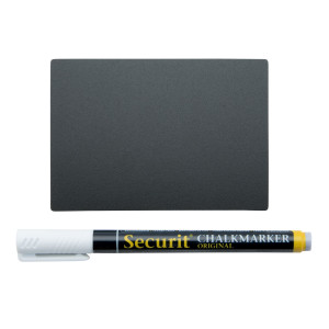 SET 20 TAG NERE 7,4X10,5CM (A7 SECURIT COD. TAG-A7-WT