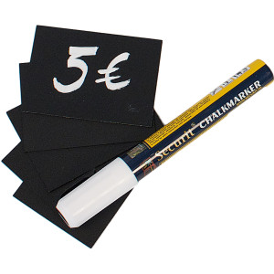 SET 20 TAG NERE 5,2X7,4CM (A8 SECURIT COD. TAG-A8-WT