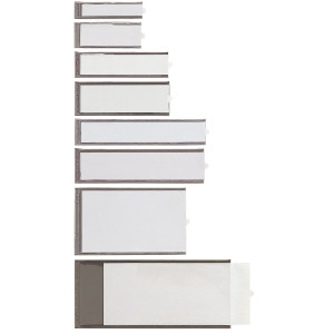 10 PORTAETICHETTE ADESIVE IES B1 16X63MM SEI COD. 320321
