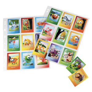 10 BUSTE FORATE ATLA K 21X29,7CM PORTA 9 FIGURINE SEI ROTA COD. 662505