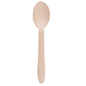100 CUCCHIAI MONOUSO IN LEGNO 16,5CM SIGNOR BIO COD. WCS100BIO100B