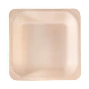 50 PIATTI MONOUSO IN LEGNO QUADRATI 14,5 X 14,5CM SIGNOR BIO COD. WPS001BIO50B